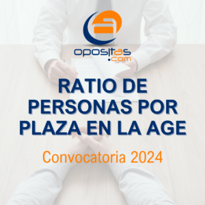 Ratio personas por plaza en la AGE